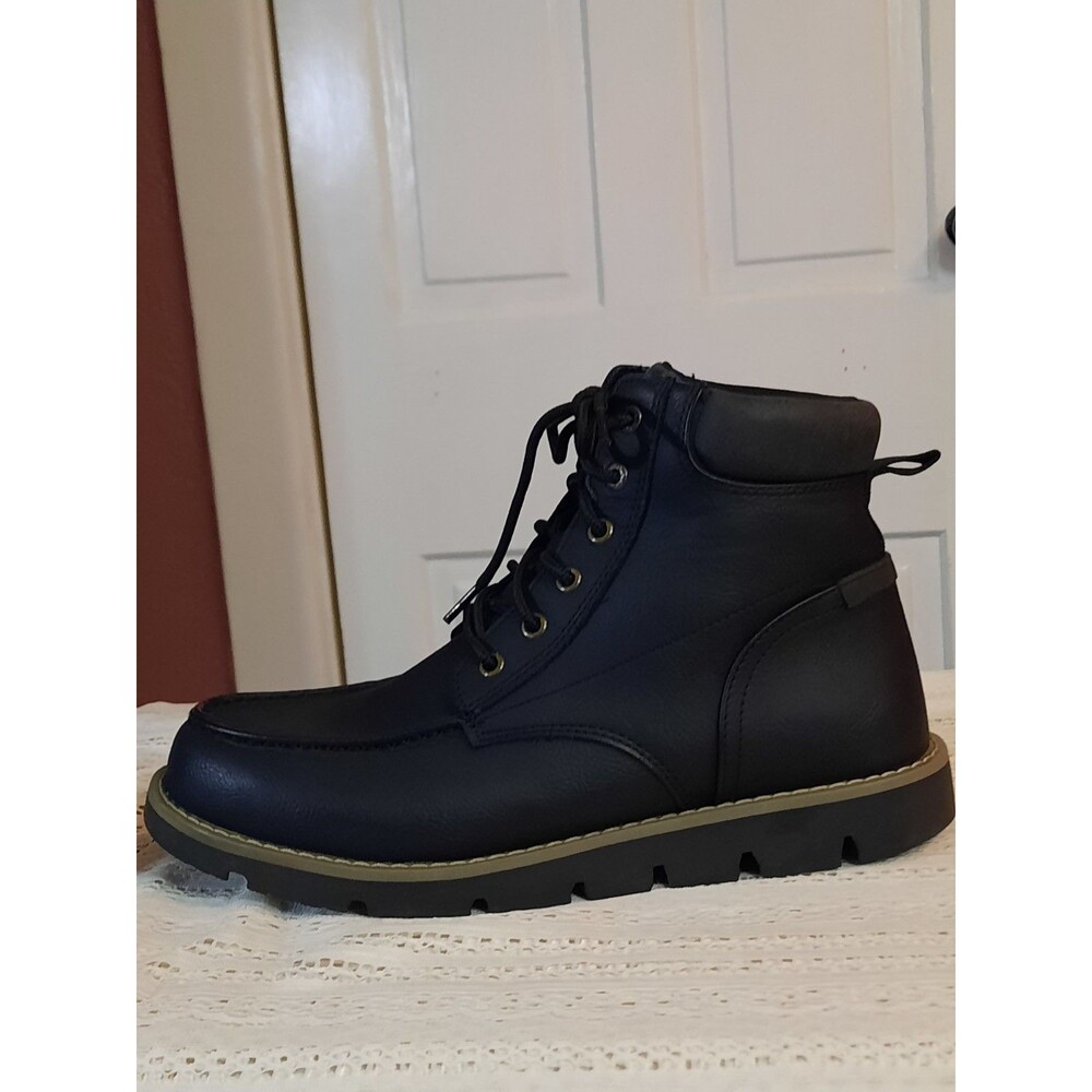 Dockers Men’s Black Davis Chukka Ankle Boots Lace Up Moc Toe Comfort Size 10M